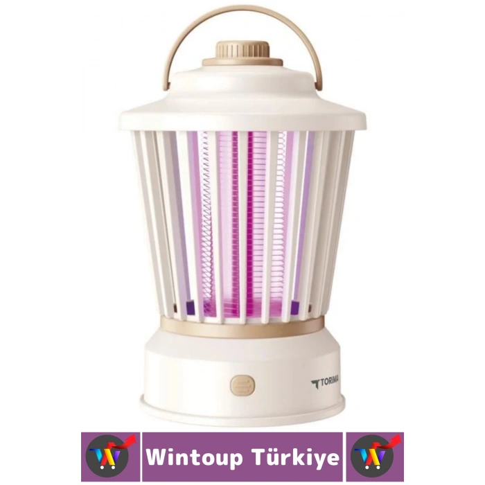 Premium İç Dış Mekan UV Işık Lamba Sivrisinek Kovucu Sineksavar Şarjlı Asılır Sinek Öldürücü Beyaz