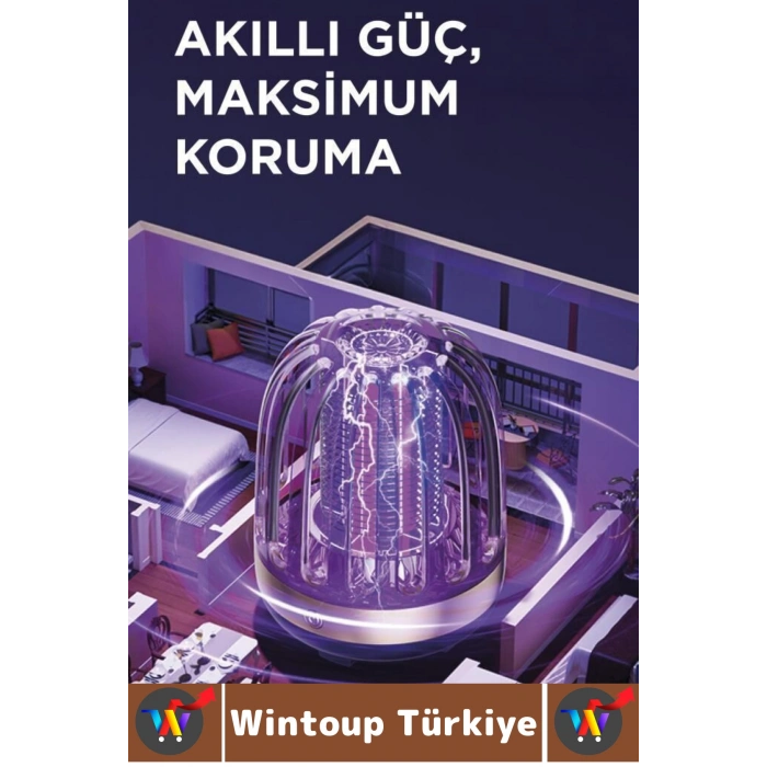 Premium İç Dış Mekan Elektrikli Lamba Sivrisinek Kovucu Sineksavar Şarjlı UV Sinek Öldürücü Krem