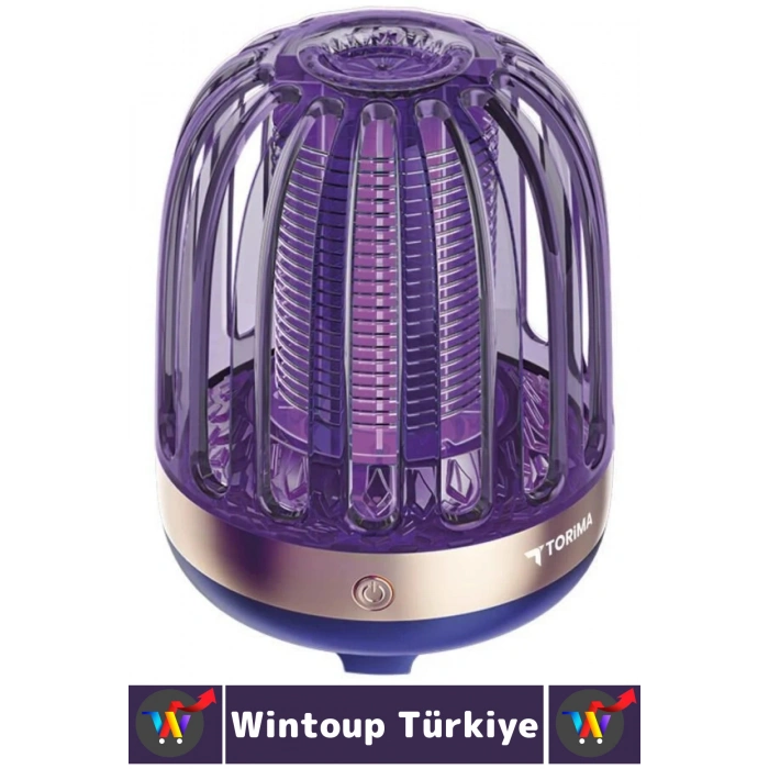 Premium İç Dış Mekan Elektrikli Lamba Sivrisinek Kovucu Sineksavar Şarjlı UV Sinek Öldürücü Mavi