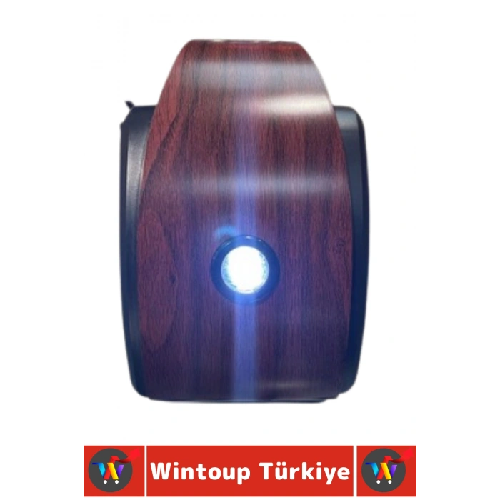 Premium Retro Dekoratif Speaker Ahşap Görünüm LED Işık Nostaljik Şömine Tasarımlı Bluetooth Hoparlör