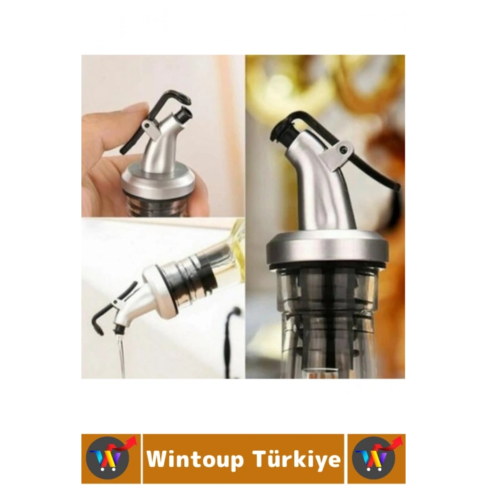 Dayanıklı Damlatmaz Sızdırmaz Kapaklı Nar Ekşisi Sirke Limon Şişesi Pratik Yağdanlık Ucu Tıpa 4 Adet