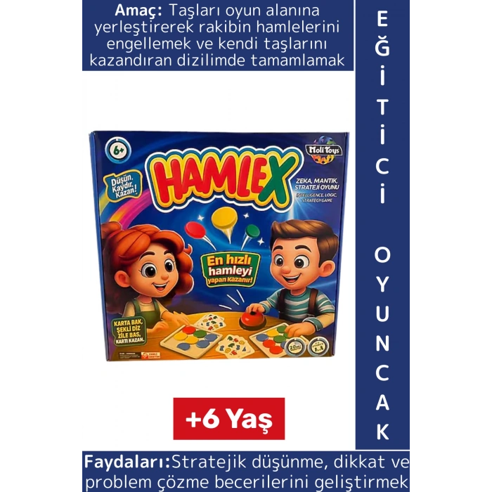Eğitici Çocuk Dikkat Odaklanma Problem Çözme Stratejik Düşünme Gelişimi Eğlenceli Oyun Hamlex