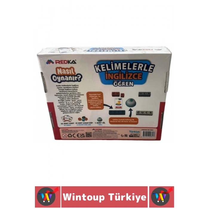 Eğitici Çocuk Dikkat Hafıza Kelime Dil Öğrenimi Gelişimi Eğlenceli Kelimelerle İngilizce Öğren Oyunu