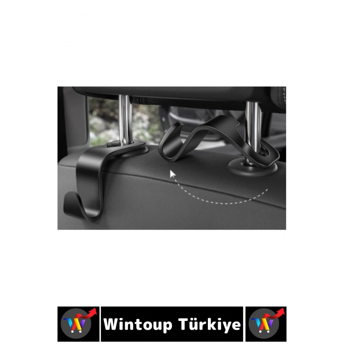 Kolay Montaj Oto Organizer Çanta Kıyafet Küçük Eşya Düzenleyici Şık Araba Koltuk Arkası Askı 8 Adet