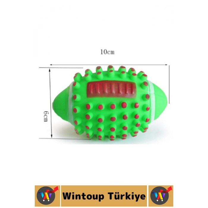 Dayanıklı Evcil Hayvan İlgi Çekici Renk Sesli Masaj Etkili Dikenli Köpek Diş Kaşıma Oyun Topu 2 Adet