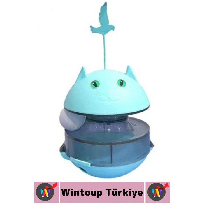 Evcil Hayvan İlgi Çekici Zihinsel Gelişim Avcılık İç Güdüsü Mama Ödüllü Hacıyatmaz Kedi Oyuncağı