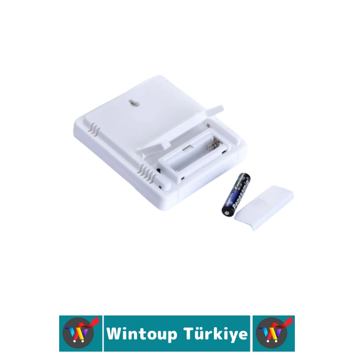 Premium Ev Ofis Çocuk Bebek Odası Isı Kontrol Pilli Açılır Klipsli Şık Dijital Termometre Nem Ölçer