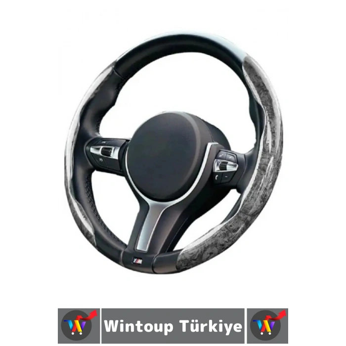 Uzun Ömürlü Kolay Kavrama Otomobil Minibüs Şık Estetik Direksiyon Simidi Koruma Kılıfı 2li 38 Cm
