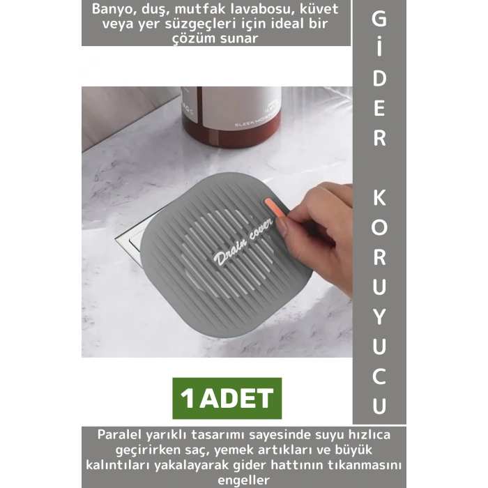 Hijyenik Mutfak Banyo Küvet Lavabo Pas Küf Tutmaz Süzgeçli Lavabo Gider Koruyucu Esnek Silikon Mat