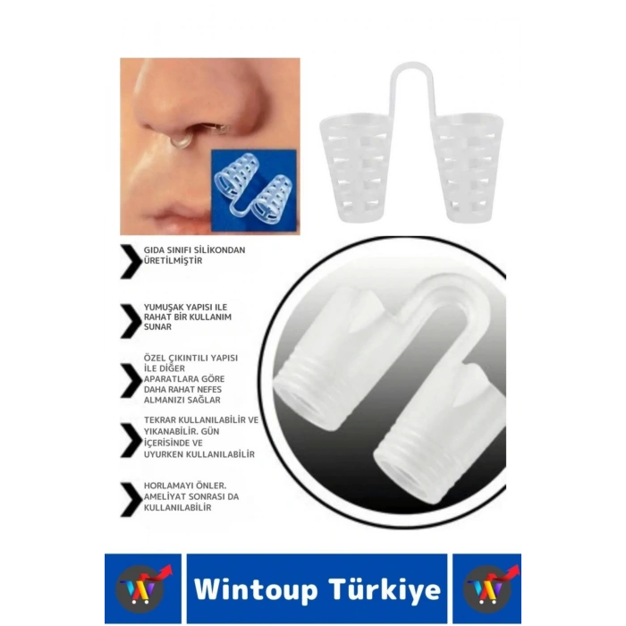 Konforlu Horlama Azaltıcı Rahat Nefes Alıp Verme Uyku Horlama Önleyici Burun Delik Aparatı 20 Adet