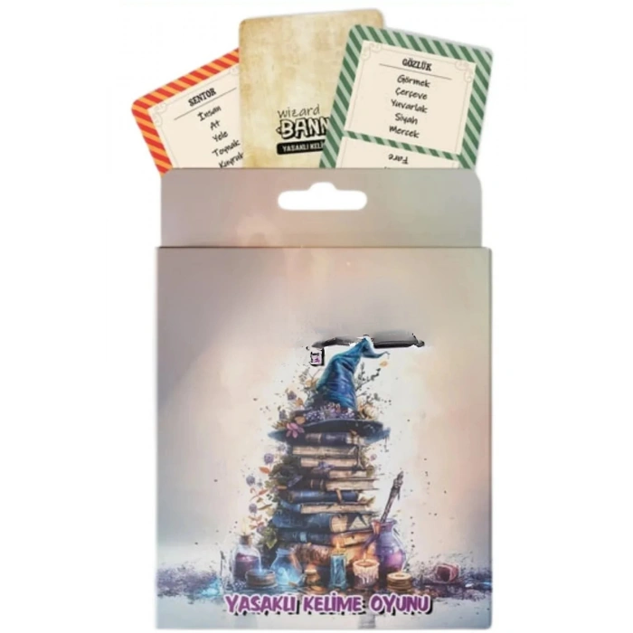 Eğitici Analitik Düşünme Arkadaş Eğlenceli Fantastik Tema Yasaklı Kelime Oyunu-Banned Wizard 45 Kart