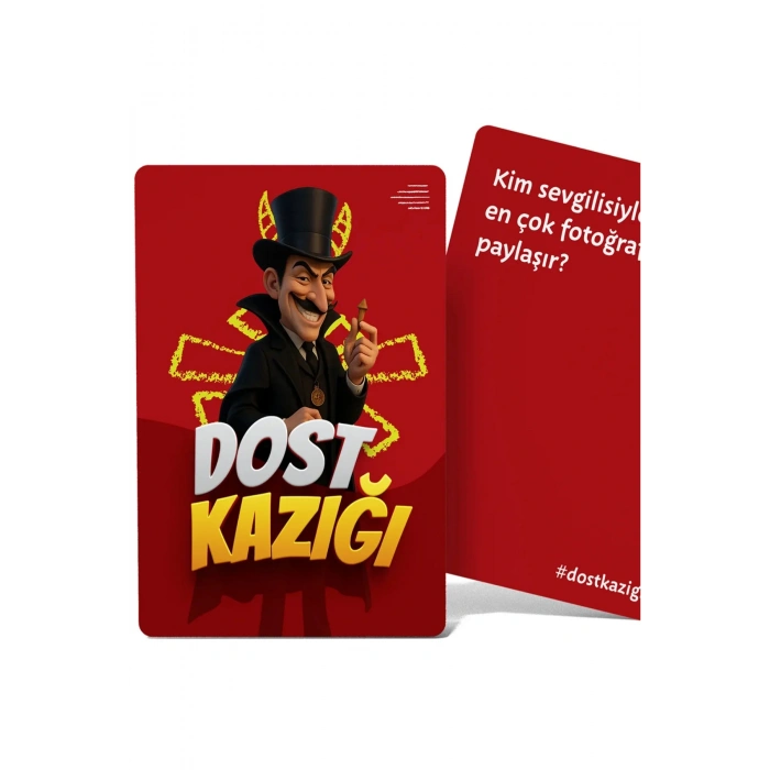 Eğlenceli Yılbaşı Arkadaş Grubu Parti Cesur Komik Bol Kahkaha Neşeli Oyun-Dost Kazığı 112 Kart