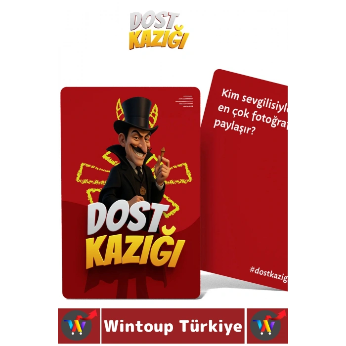 Eğlenceli Yılbaşı Arkadaş Grubu Parti Cesur Komik Bol Kahkaha Neşeli Oyun-Dost Kazığı 112 Kart