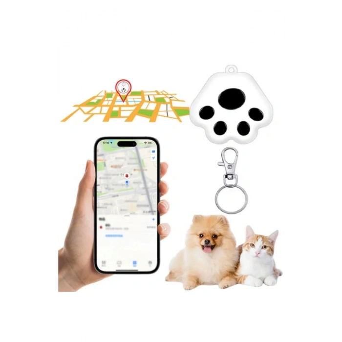 Premium Kaybolma Önleme Evcil Hayvan Kedi Köpek Tasma Uyumlu Klips Mobil Uygulamalı GPS Takip Cihazı