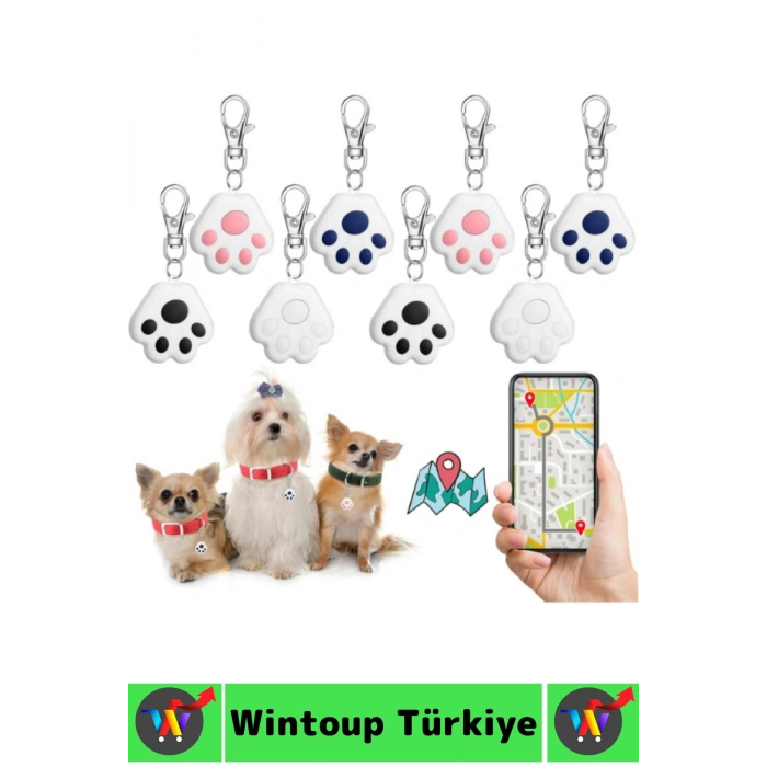 Premium Kaybolma Önleme Evcil Hayvan Kedi Köpek Tasma Uyumlu Klips Mobil Uygulamalı GPS Takip Cihazı