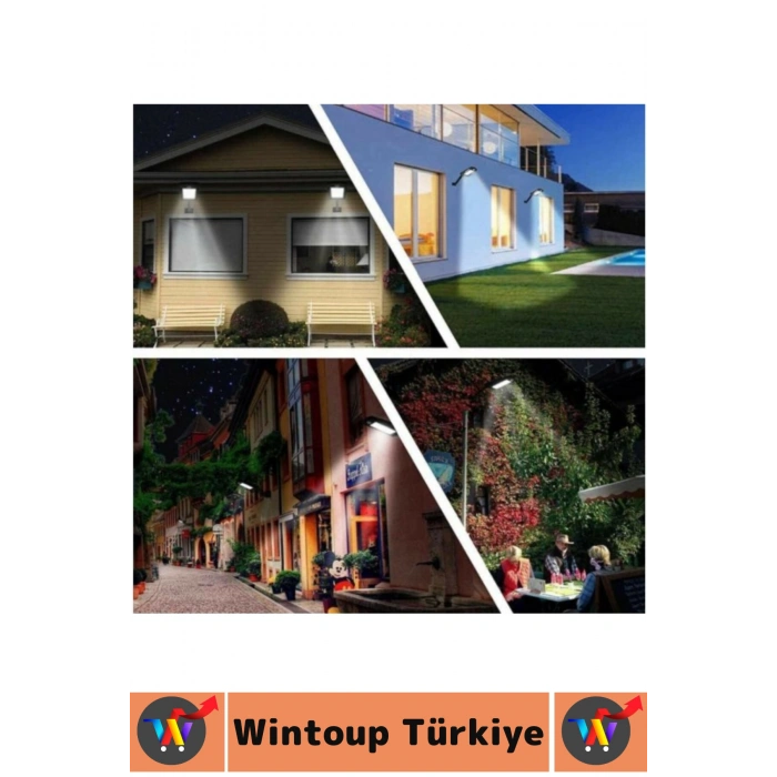 Dış Mekan Dekoratif Bahçe Balkon Teras Villa Çok Şık Uzaktan Kumandalı 160 Led Solar Bahçe Lambası