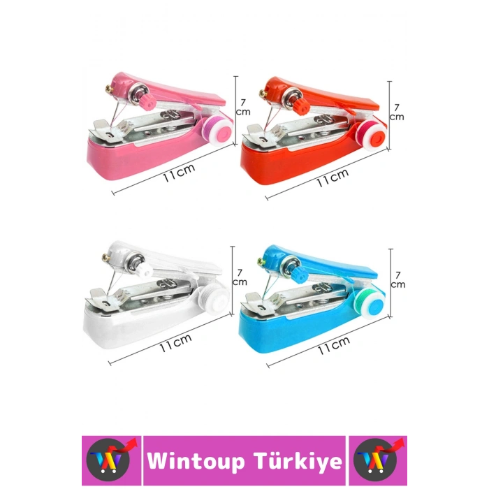 Seyahat Tipi Yırtık Sökük Onarımı Pratik Portatif Çanta Cep Boy Çok Şık Kablosuz Mini Dikiş Makinesi