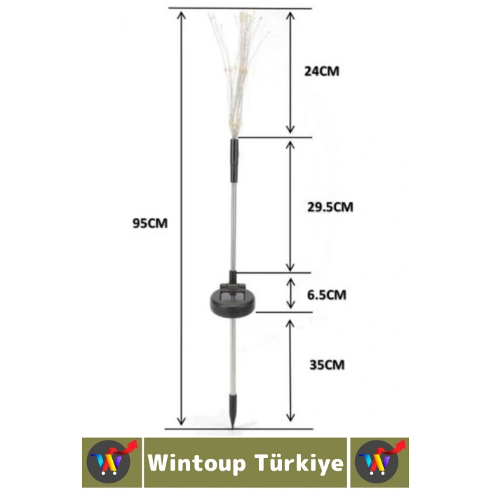 Dış Mekan Montajsız Kablosuz Rüzgar Yağmur Dayanıklı Saçak Model Sensörlü Solar Bahçe Lambası 8 Adet