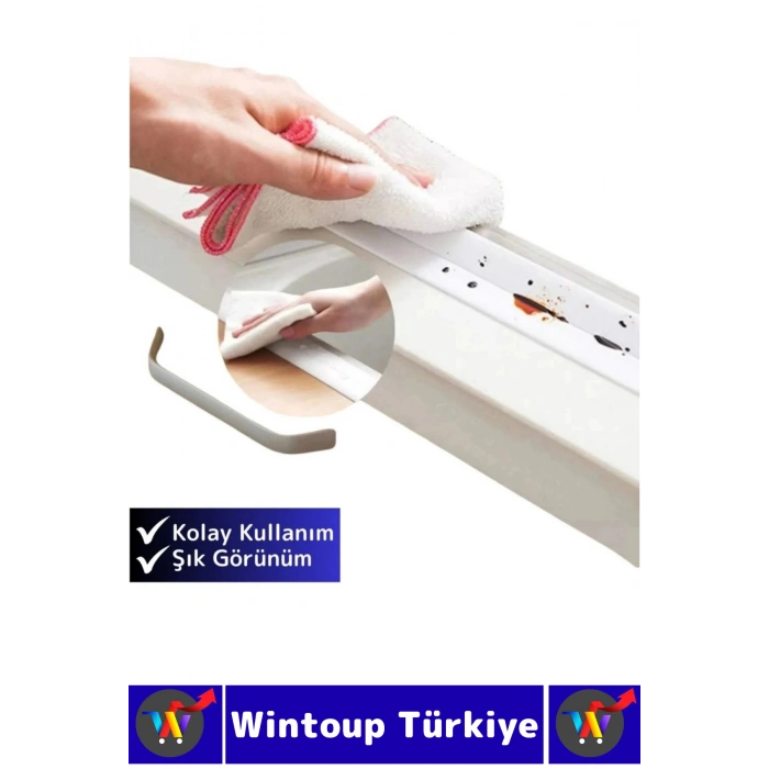 Uzun Ömürlü Su Nem Küf Dayanıklı Mutfak Lavabo Pencere Kenar Yalıtım Bandı 2.5 Cm X 3.2 Metre 2 Adet