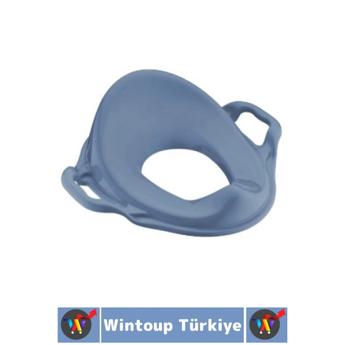 Dayanıklı Sert Plastik Çocuk Tuvalet Eğitimi Kaymaz Taban Hijyenik Renkli Kulplu Klozet Adaptörü