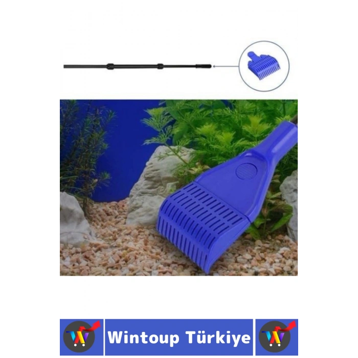 Premium Tatlı Tuzlu Su Cam Yosun Kir Atık Dip Derin Temizlik Akvaryum Tankı Temizleme 5li Özel Set