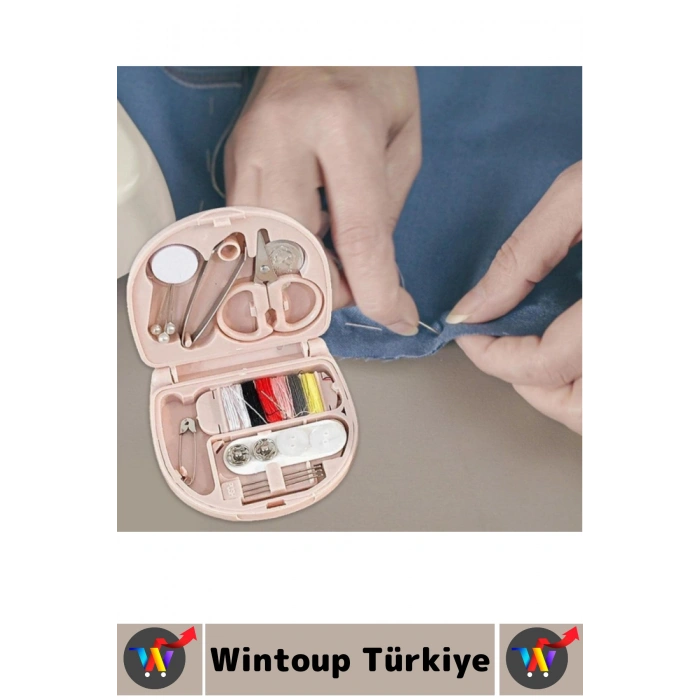 Seyahat Tipi Düğme Kopuk Yırtılma Kesik Küçük Onarım Acil Tamir Cep Çanta Boy Pratik Mini Dikiş Seti