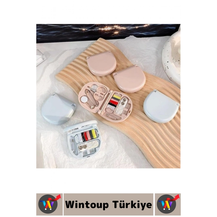 Seyahat Tipi Düğme Kopuk Yırtılma Kesik Küçük Onarım Acil Tamir Cep Çanta Boy Pratik Mini Dikiş Seti