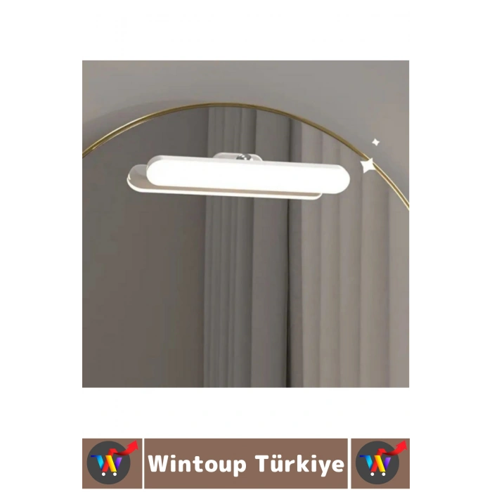 Taşınabilir Ev Ofis Seyahat Tipi Zarif Estetik Dokunmatik USB Şarjlı LED Makyaj Aynası Işığı 27 Cm