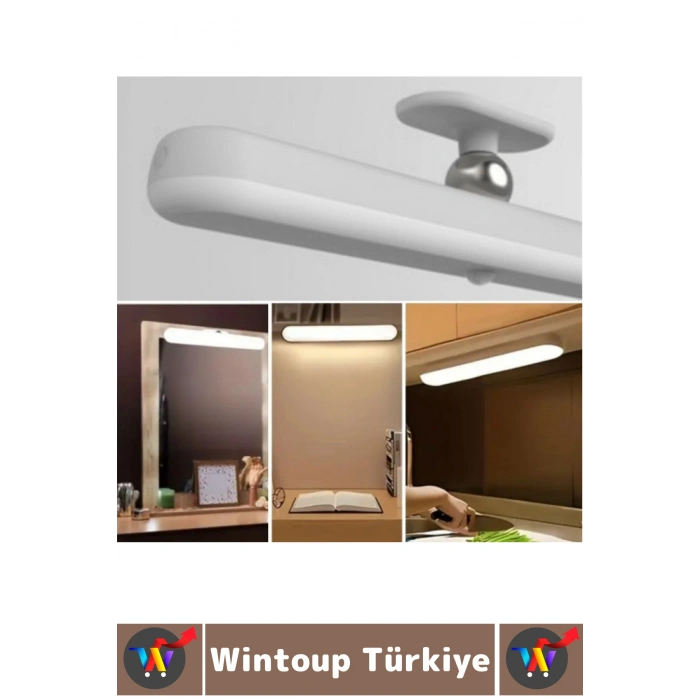 Taşınabilir Ev Ofis Seyahat Tipi Zarif Estetik Dokunmatik USB Şarjlı LED Makyaj Aynası Işığı 27 Cm