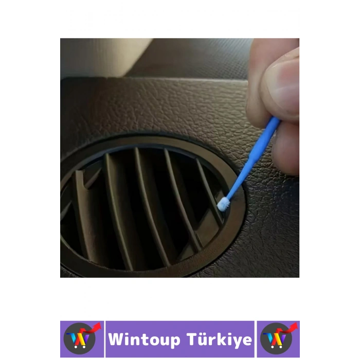 İnce Uç Yumuşak Kıl Boya Çizik Kapama Temizlik Mini Tek Kullanımlık Esnek Araba Rötuş Fırçası 100lü