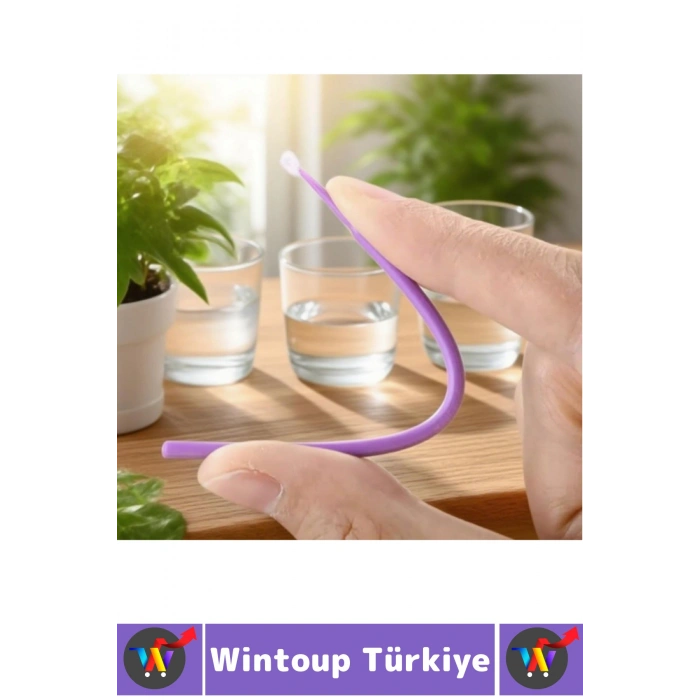 İnce Uç Yumuşak Kıl Boya Çizik Kapama Temizlik Mini Tek Kullanımlık Esnek Araba Rötuş Fırçası 100lü