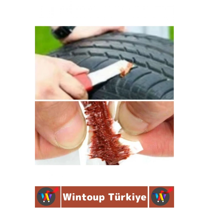 Otomobil Motosiklet Bisiklet Onarım Bakım Esnek Kauçuk Acil Durum Kiti Lastik Tamir Fitili 10 Adet