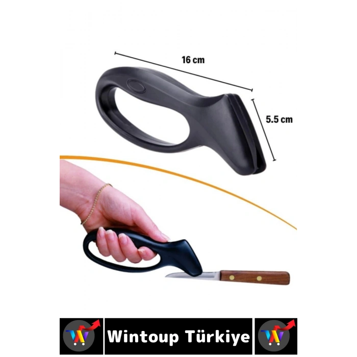 Ergonomik Yüksek Kaliteli Paslanmaz Çelik Kaymaz Güvenli Kullanım Kompakt Manuel Bıçak Bileme Aleti