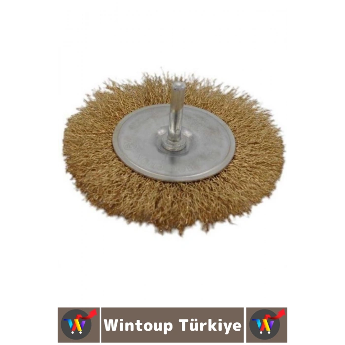 Matkap Ucuna Takılan Atölye Sanayi Tamir Pas Yağ Kir Boya Yapışkan Çözücü 6lı Pimli Tel Fırça Seti