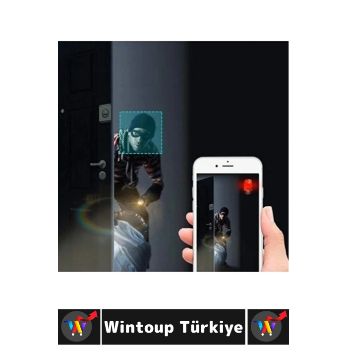 Premium Mobil Uygulamalı Gece Görüşü Bebek Çocuk Odası Ev Ofis Şık HD Wi-Fi Mini Güvenlik Kamerası