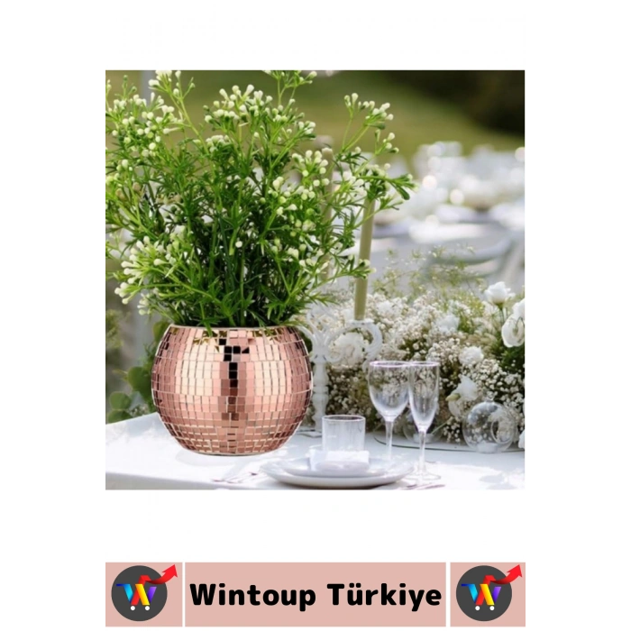 Dekoratif Tezgah Banyo Salon Kendinden Yapışkanlı Estetik Modern Şık Aynalı Kare Sticker 30 X 30 Cm