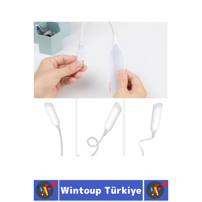 Premium Dayanıklı Esnek Kitap Bilgisayar Başı Kompakt 14 Led 3 Kademeli USB Dokunmatik Okuma Lambası