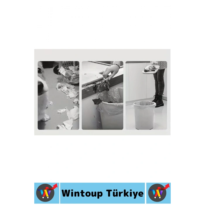 Kompakt Montajsız Mutfak Ofis Kamp Karavan Kapağa Takılabilen Torba Hazneli Katlanabilir Çöp Kovası