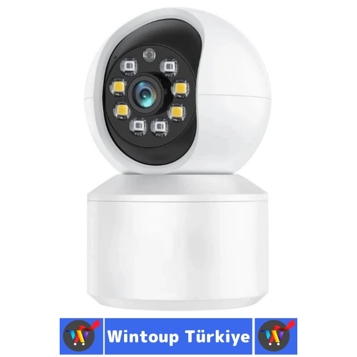 Ev Ofis Çift Taraflı Ses Hareket Algı Mobil Bildirim Uygulama Destekli HD Wi-Fi Güvenlik Kamerası