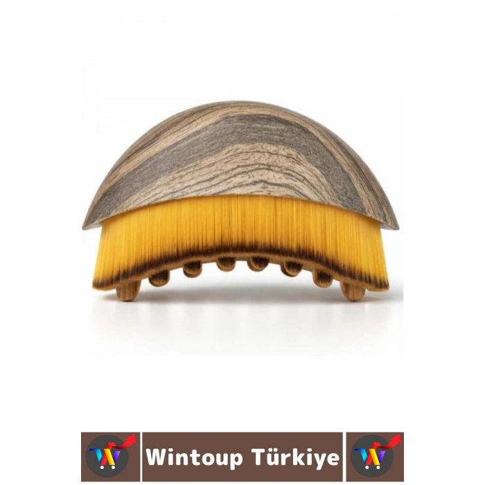 Ergonomik Doğal Kıl Selülit Gıdı Boyun Çene Toparlayıcı Sıkılaştırıcı Lenfatik Drenaj Masaj Fırçası