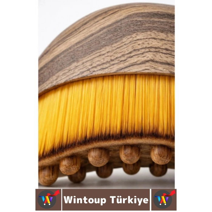 Ergonomik Doğal Kıl Selülit Gıdı Boyun Çene Toparlayıcı Sıkılaştırıcı Lenfatik Drenaj Masaj Fırçası