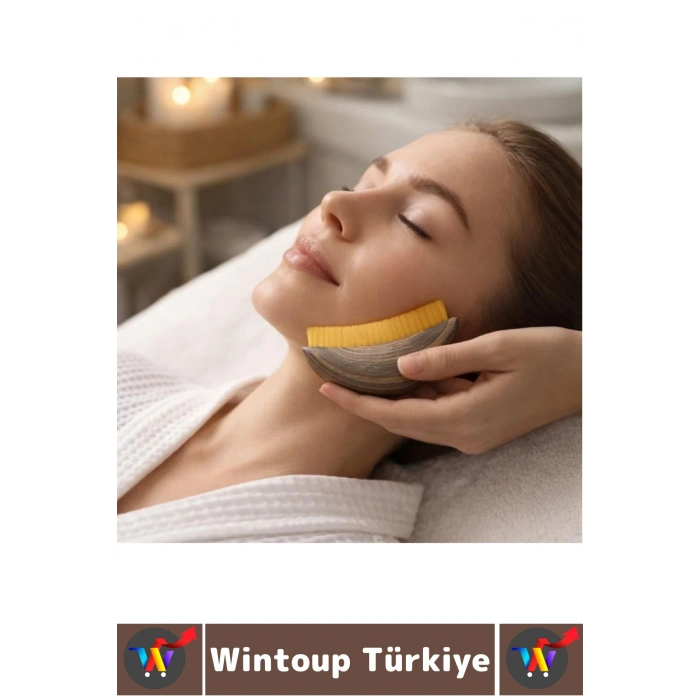 Ergonomik Doğal Kıl Selülit Gıdı Boyun Çene Toparlayıcı Sıkılaştırıcı Lenfatik Drenaj Masaj Fırçası