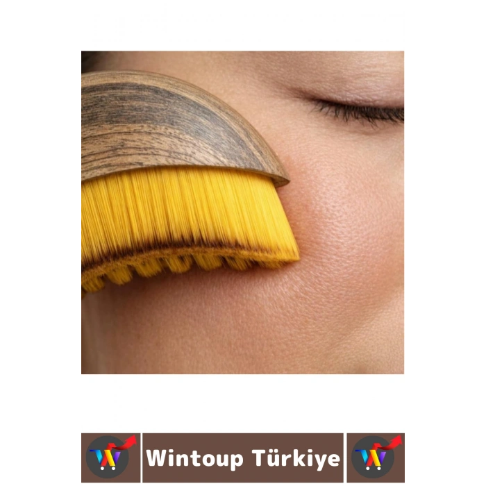 Ergonomik Doğal Kıl Selülit Gıdı Boyun Çene Toparlayıcı Sıkılaştırıcı Lenfatik Drenaj Masaj Fırçası