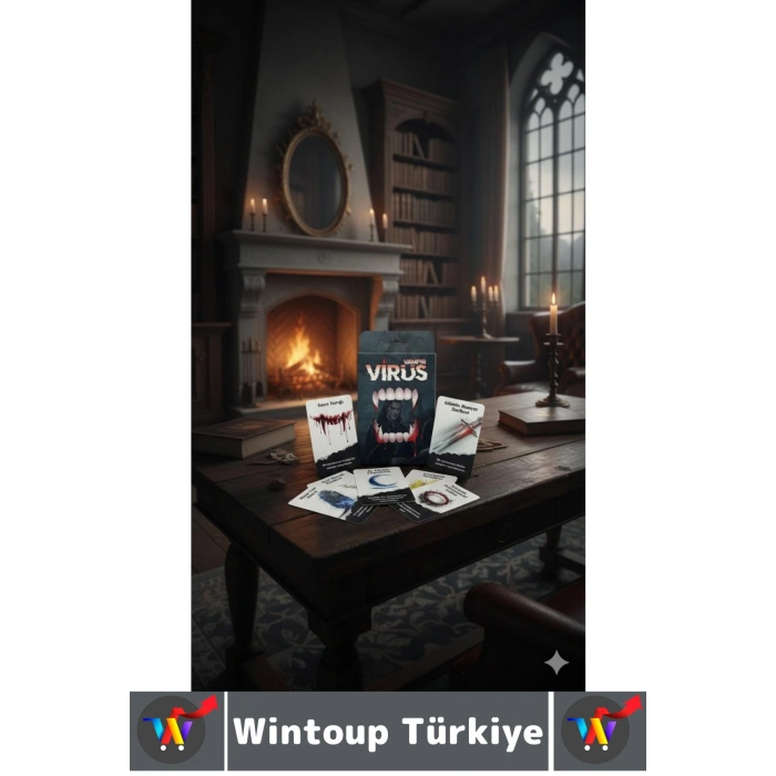 Eğlenceli Ev Parti Arkadaş Ortam Aile Şans Komedi Strateji Beceri Geliştiren Kart Oyunu Virüs-Vampir