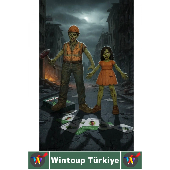 Eğlenceli Ev Parti Arkadaş Ortam Aile Şans Komedi Strateji Beceri Geliştiren Kart Oyunu Virüs-Zombi