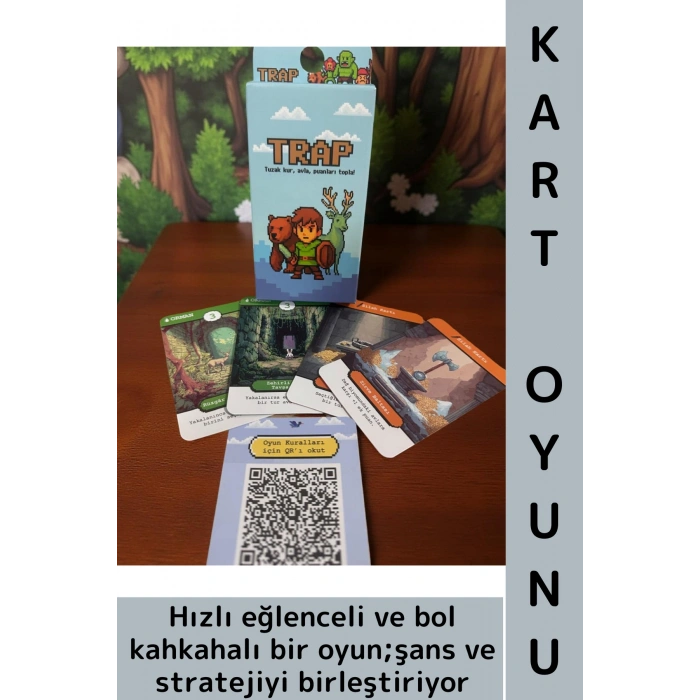 Yeni Sezon Eğlenceli Arkadaş Ortamı Aile Şans Komedi Strateji Beceri Geliştiren Kart Oyunu-Trap