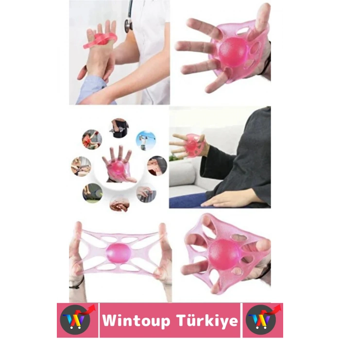 Ameliyat Sonrası Fizyoterapi Müzisyen Sporcu El Parmak Bilek Kas Güçlendirici Silikon Egzersiz Aleti