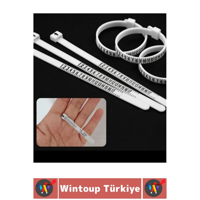 Özel Gün Büyüteç Halka Net Okunur Doğru Ölçüm Nişan Yıldönümü Doğum Günü Şık Takı Yüzük Ölçme Aleti