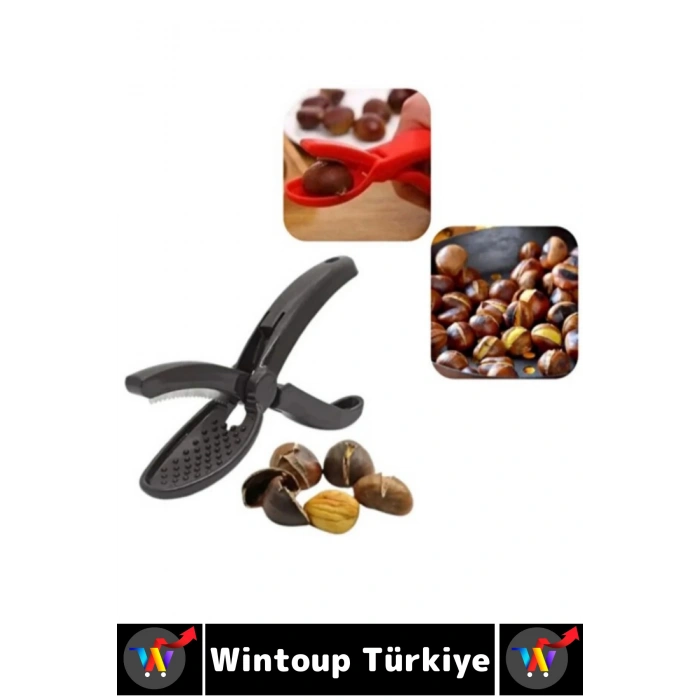 Ergonomik Kaymaz Yüzey Güvenli Tutuş Kullanım Kabuk Kesme Çizme Şık Pratik Plastik Kestane Çizeceği