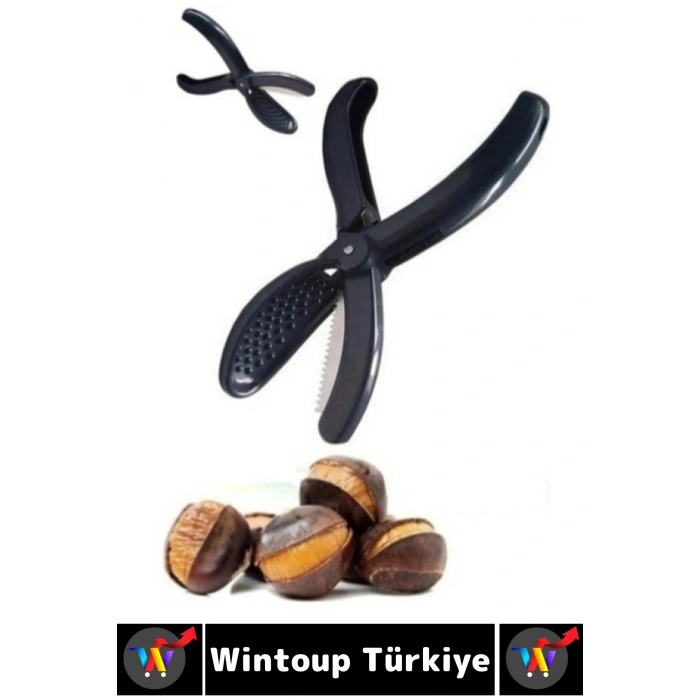 Ergonomik Kaymaz Yüzey Güvenli Tutuş Kullanım Kabuk Kesme Çizme Şık Pratik Plastik Kestane Çizeceği